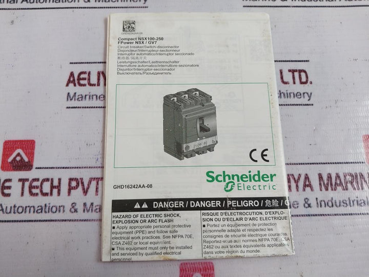 Schneider Electric Nsx 100F Circuit Breaker 800V