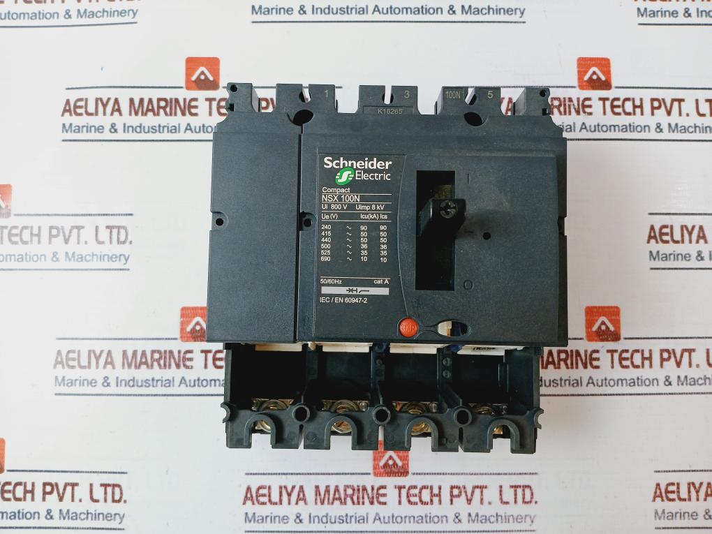 Schneider Electric Nsx 100N Circuit Breaker 800V 50/60Hz Cat: A