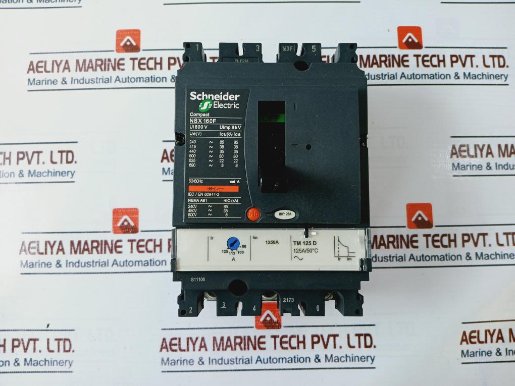 Schneider Electric Nsx160F Circuit Breaker 50/60Hz