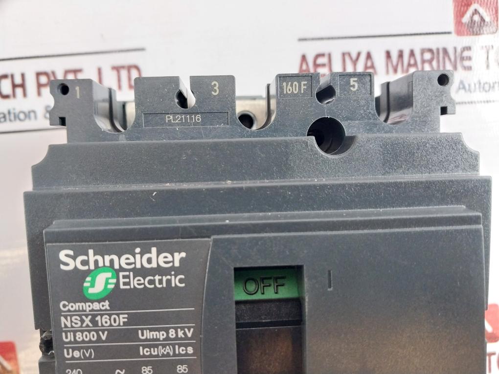 Schneider Electric Nsx 160F Circuit Breaker 50/60 Hz