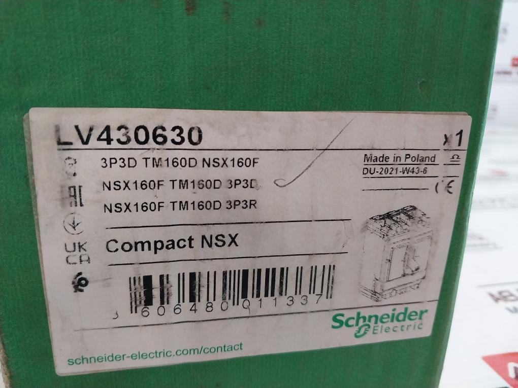 Schneider Electric Nsx 160F Circuit Breaker 50/60 Hz