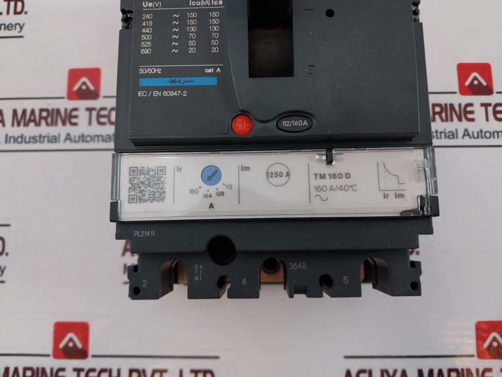 Schneider Electric Nsx 160L Circuit Breaker 800V 50/60Hz