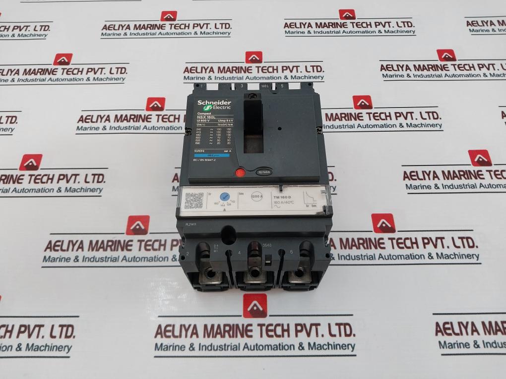 Schneider Electric Nsx 160L Circuit Breaker 800V 50/60Hz