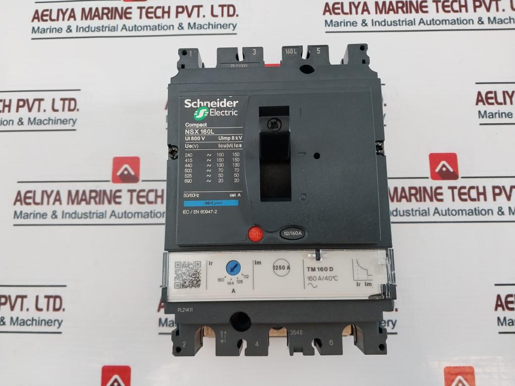 Schneider Electric Nsx 160L Circuit Breaker 800V 50/60Hz