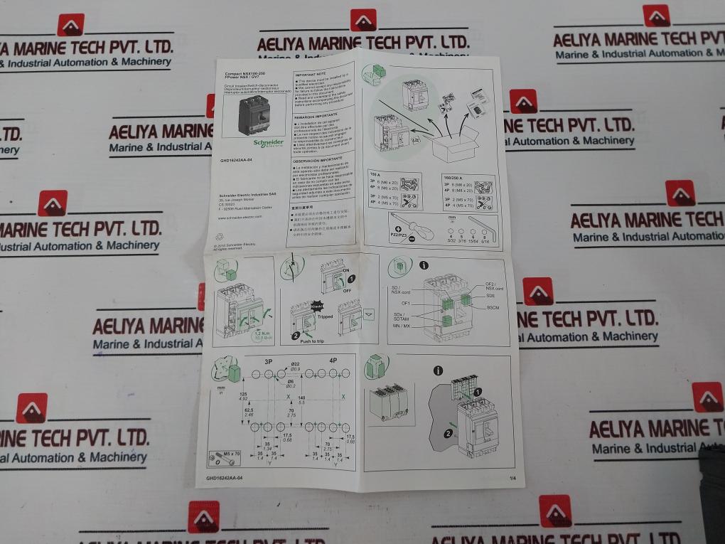 Schneider Electric Nsx 160N Compact Circuit Breaker 50/60Hz