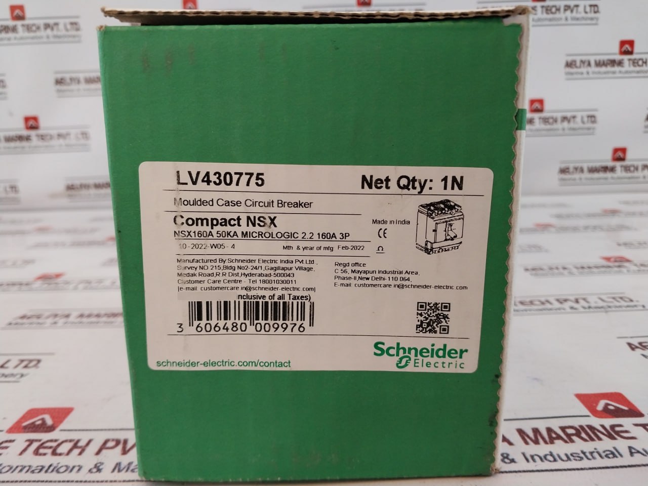 Schneider Electric Nsx160N Moulded Case Circuit Breaker 63/160A