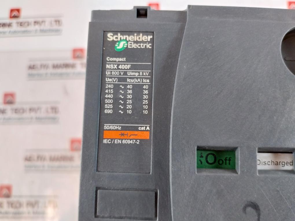 Schneider Electric Nsx 400F Circuit Breaker 800V Cat:A