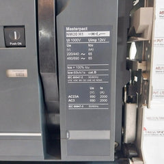 Schneider Electric Nw02 H1 3P Masterpact Micrologic 6.0A Circuit Breaker Unit