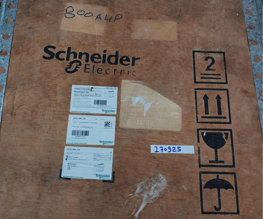 Schneider Electric Nw08 H1 Masterpact Nw Circuit Breaker Iec 60947-2 1000V 12Kv