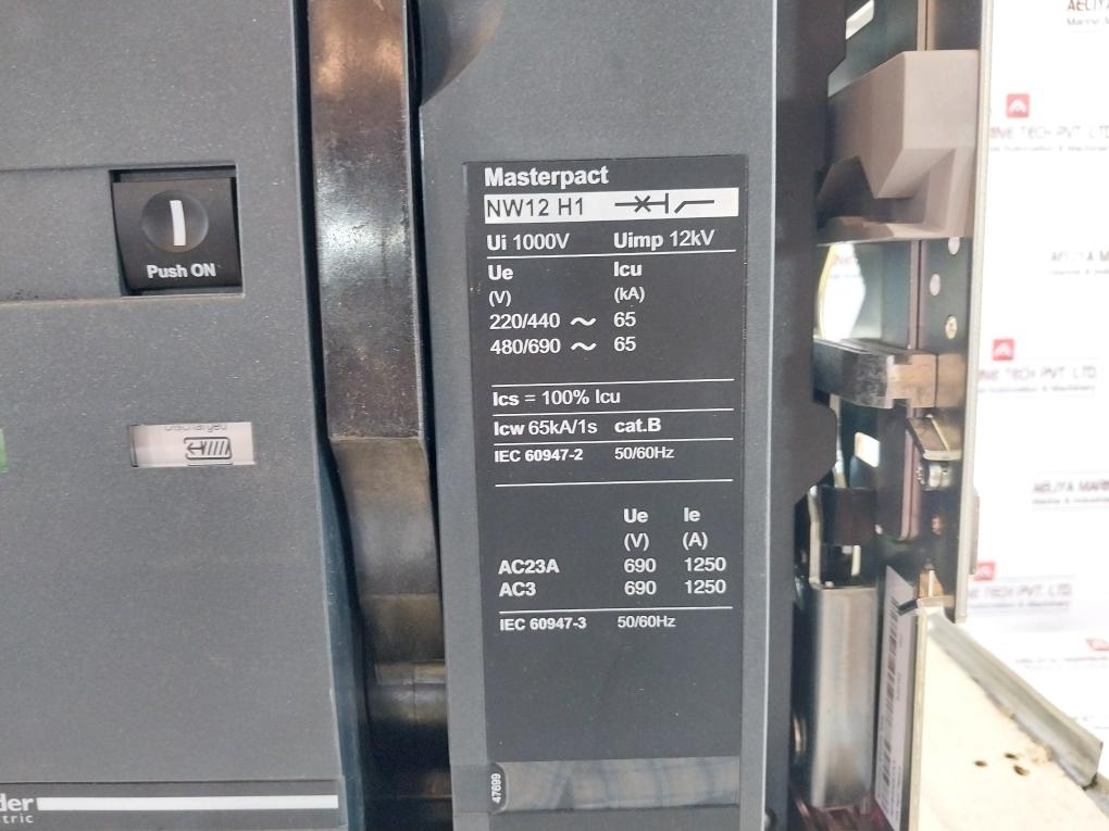 Schneider Electric Nw12 H1 Masterpact Nw Circuit Breaker Nw12H13Pedo6.0P 1000V