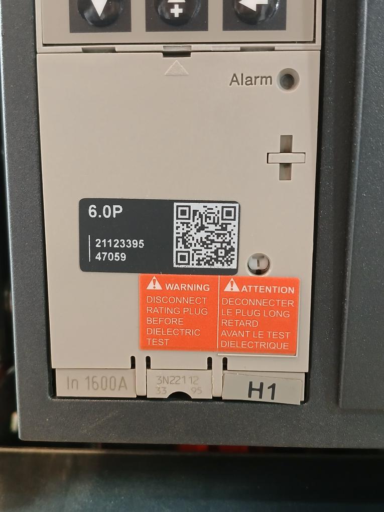 Schneider Electric Nw16 H1 Circuit Breaker Masterpact Micrologic 6.0P Nw12H1