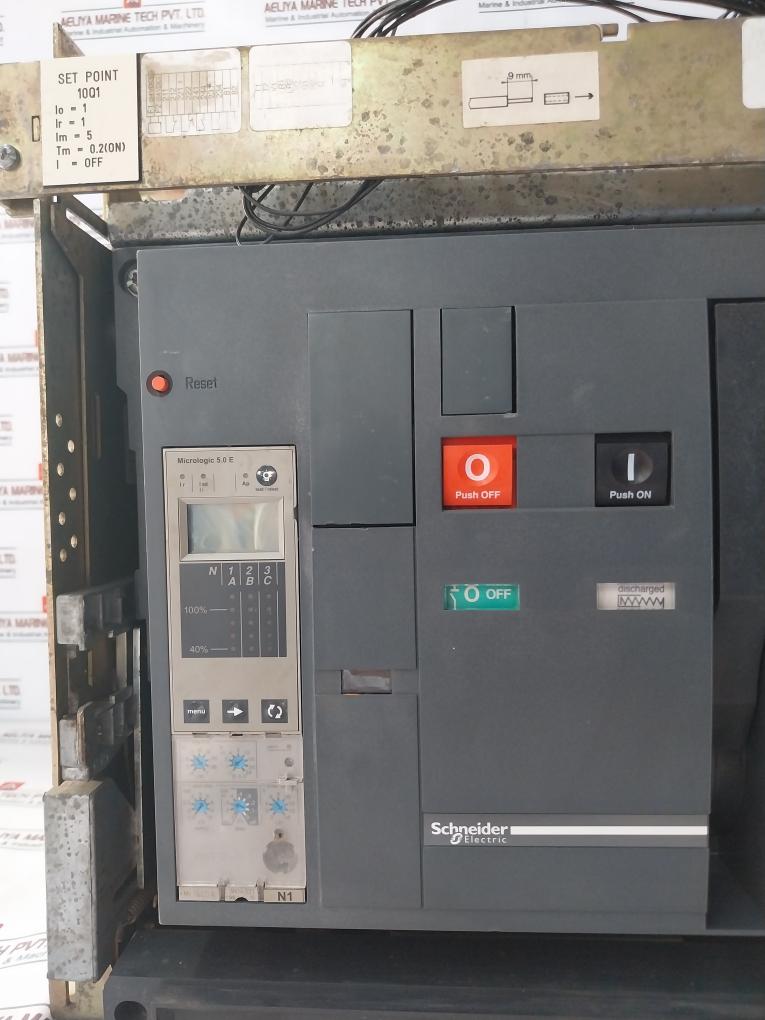 Schneider Electric Masterpact Nw16 N1 Circuit Breaker 1600A Micrologic 5.0E