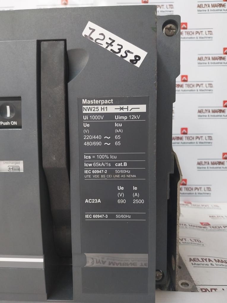 Schneider Electric NW25 H1 Masterpact Circuit Breaker 2500 Amp