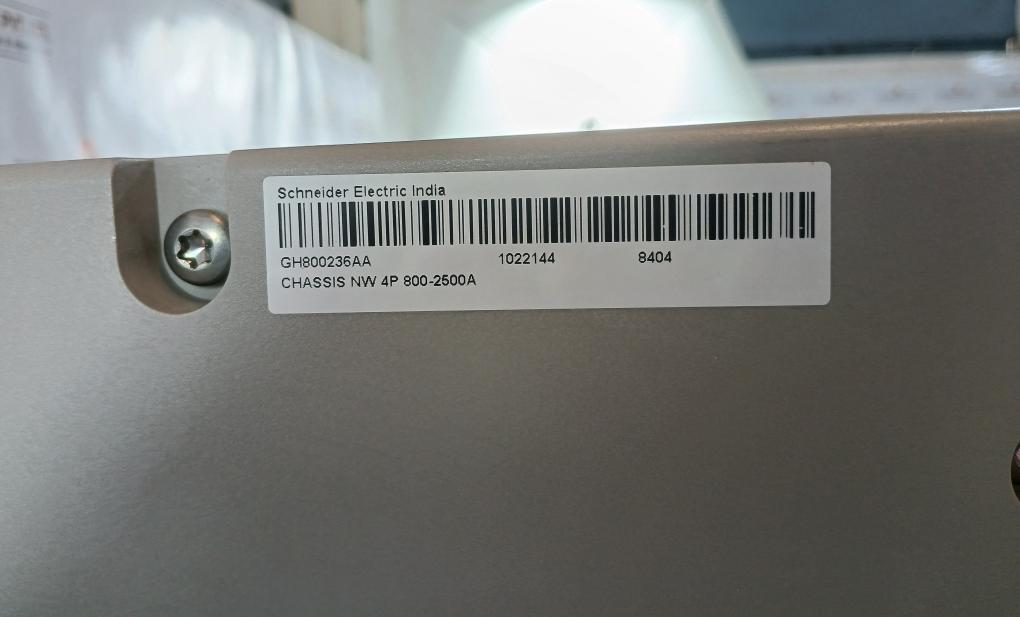 Schneider Electric Nw25 H1 Masterpact Circuit Breaker Micrologic 6.0 P 2500A 020