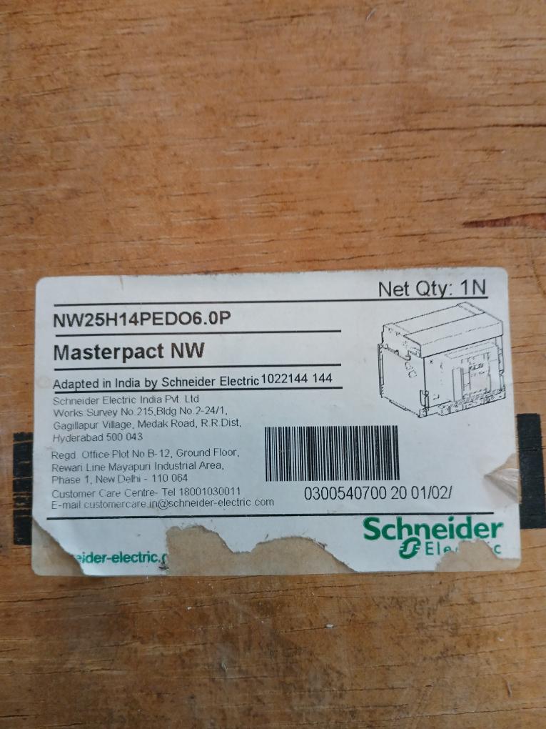 Schneider Electric Nw25 H1 Masterpact Circuit Breaker Micrologic 6.0 P 2500A 020