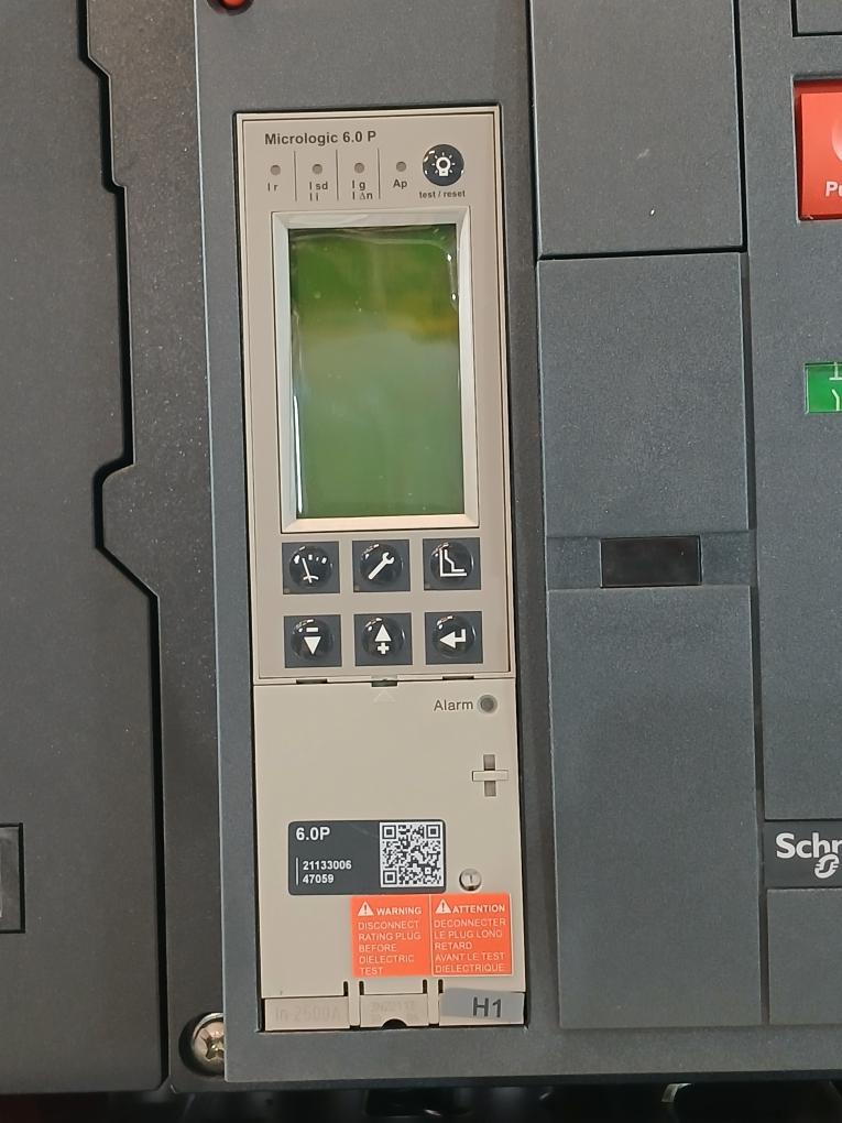 Schneider Electric Nw25 H1 Masterpact Circuit Breaker Micrologic 6.0 P 2500A 020