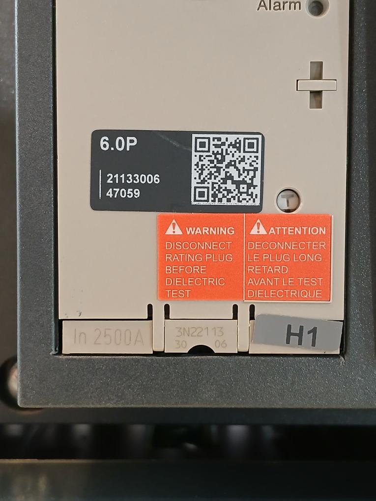 Schneider Electric Nw25 H1 Masterpact Circuit Breaker Micrologic 6.0 P 2500A 020