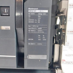 Schneider Electric Nw32 H1 3P Masterpact Circuit Breaker Trip Unit 1000V 12Kv