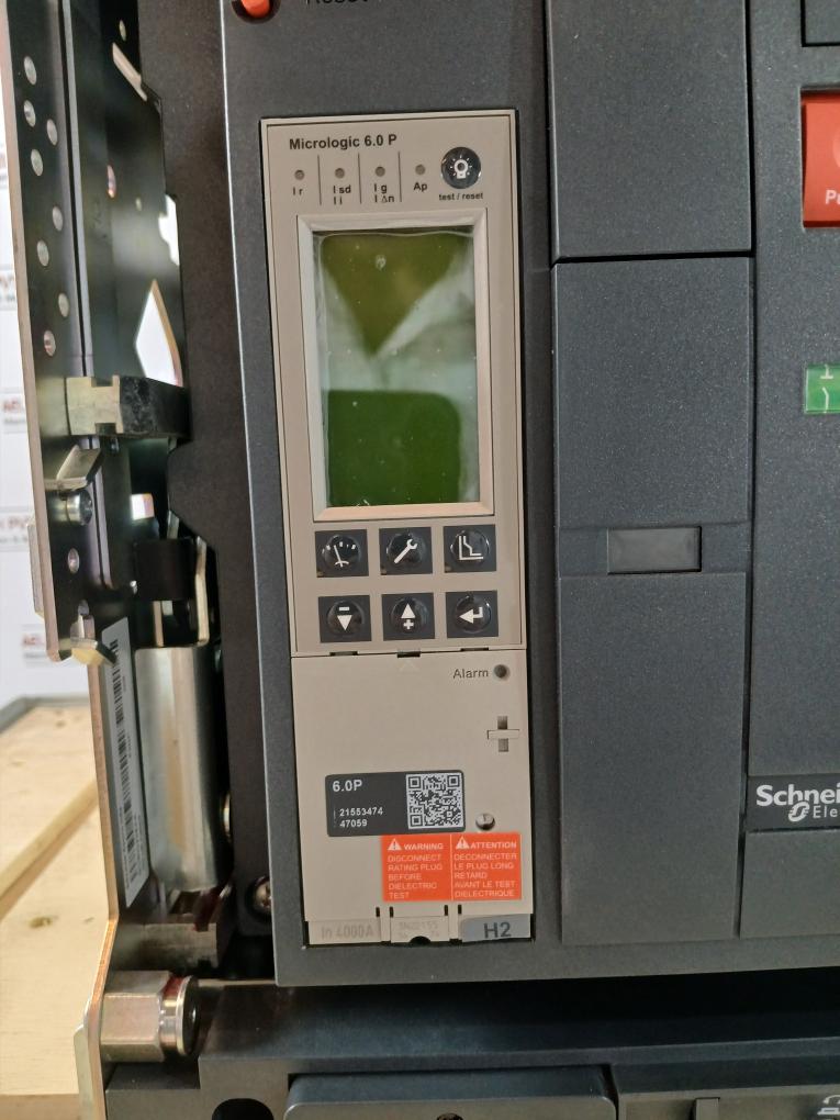 Schneider Electric Nw40 H2 Masterpact Circuit Breaker 600V- 85 Micrologic 6.0 P