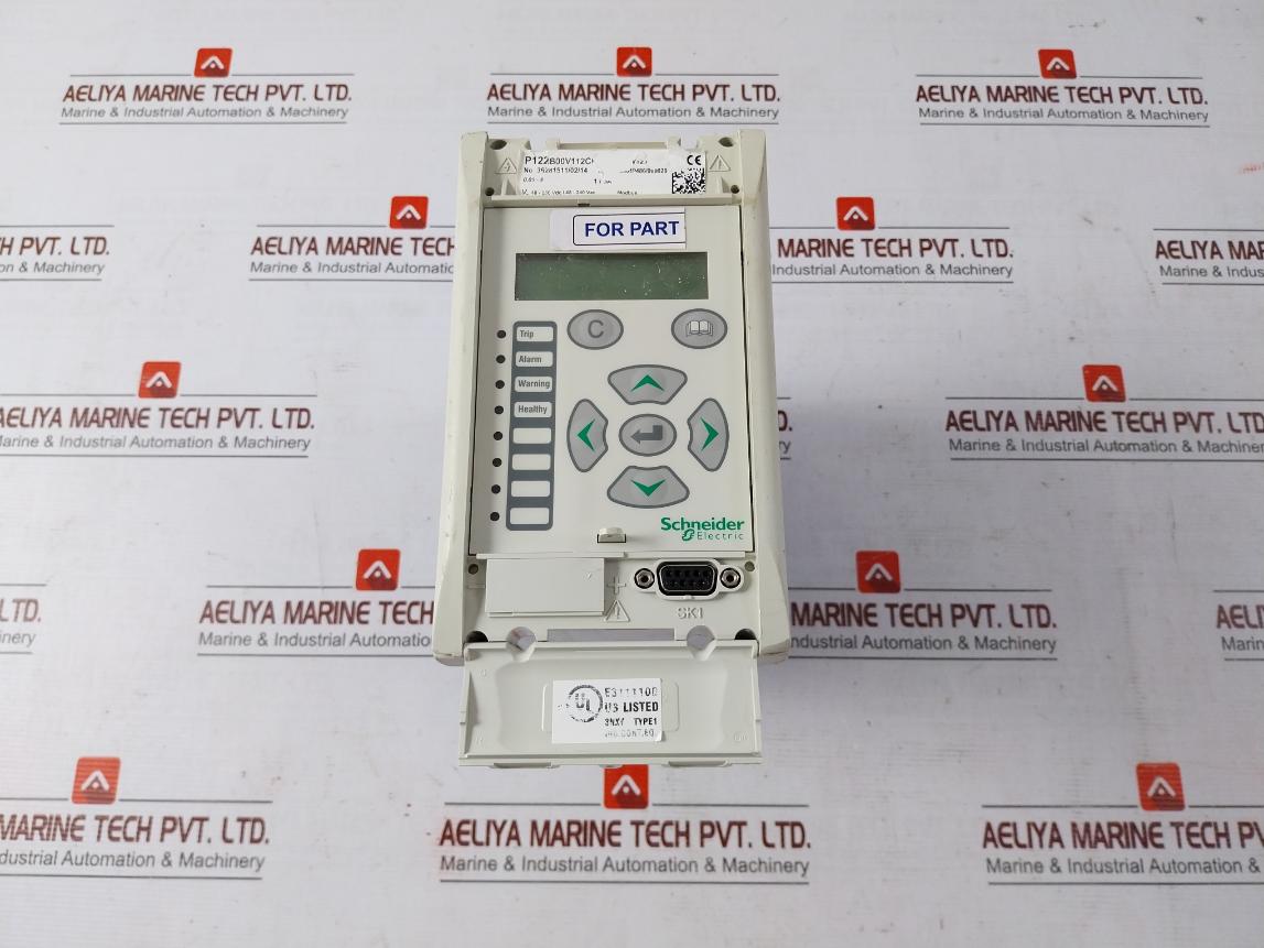 Schneider Electric P122B00V112C Overcurrent Protection Relay 94V-0 (Not Working)