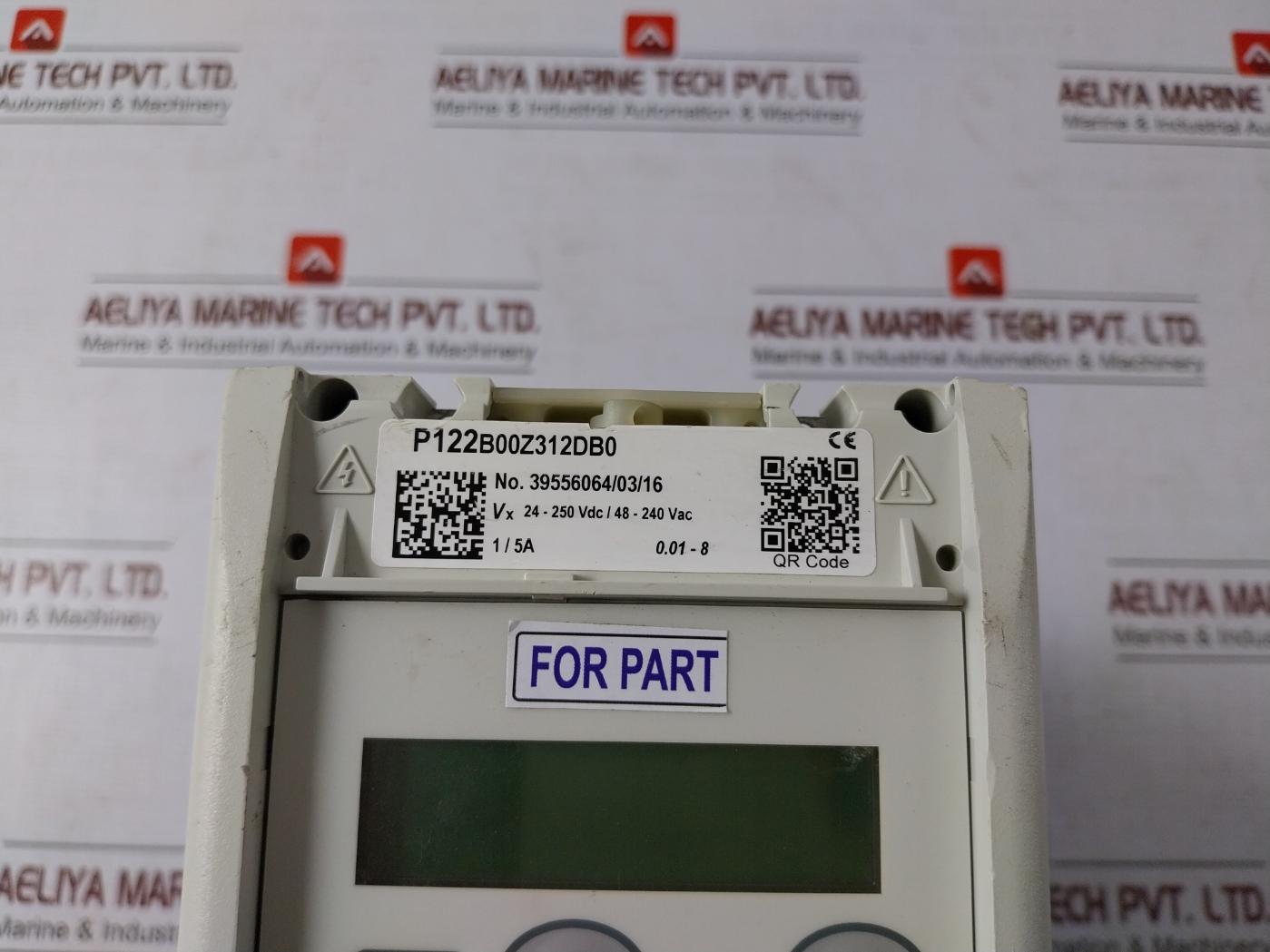 Schneider Electric P122B00Z312Db0 Ground Fault Protection Relay (Not Working)