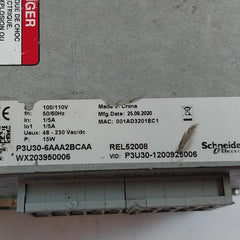 Schneider Electric P3U30-6Aaa2Bcaa Universal Protection Relay Rel52008 24V Dc