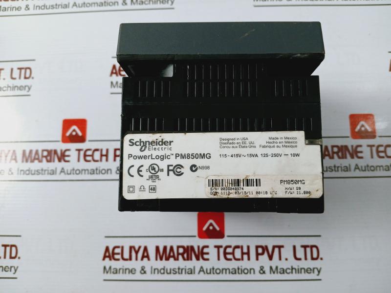 Schneider Electric Pm850Mg Powerlogic Power Meter 63230-500-12/Rev.A5
