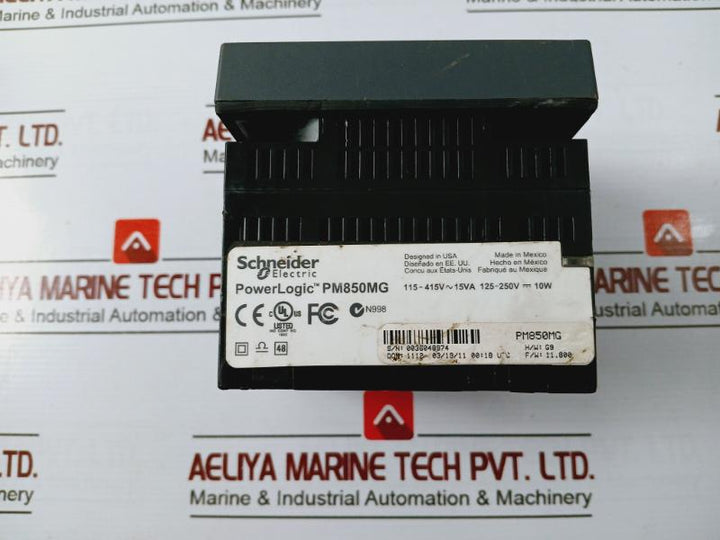 Schneider Electric Pm850Mg Powerlogic Power Meter 63230-500-12/Rev.A5