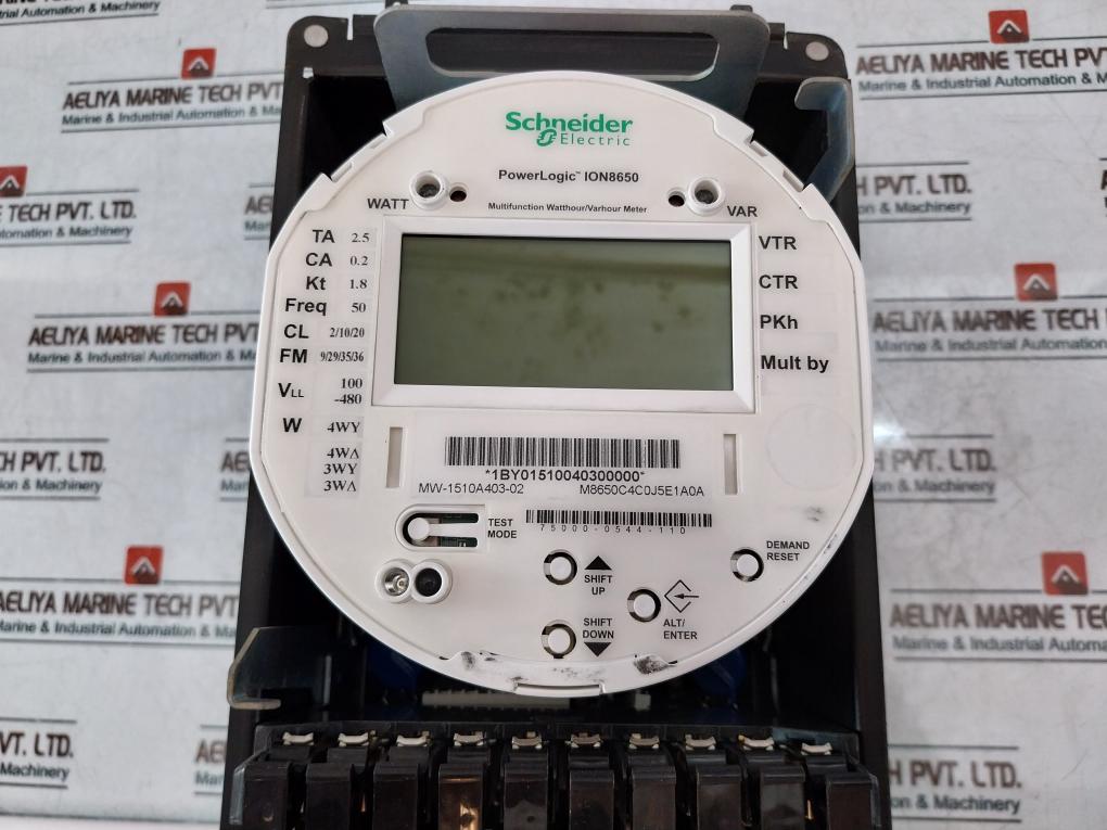 Schneider Electric Powerlogic Ion8650 Power Quality Meter With Panel