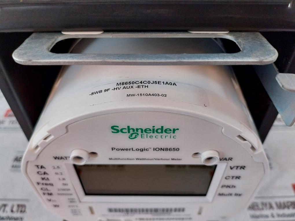 Schneider Electric Powerlogic Ion8650 Power Quality Meter With Panel