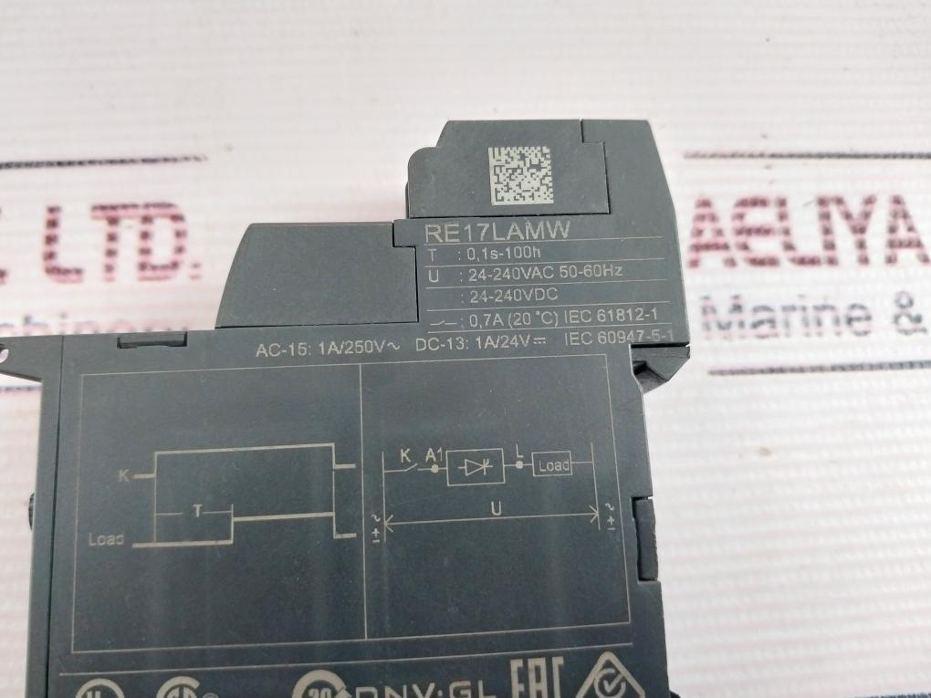 Schneider Electric Re17Lamw Time Relay 0.1S-100H