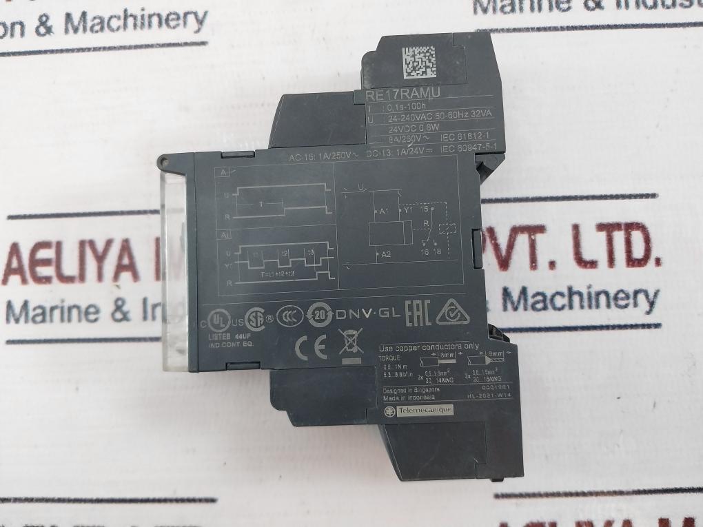 Schneider Electric Re17Ramu Time Delay Relay 1-10Min