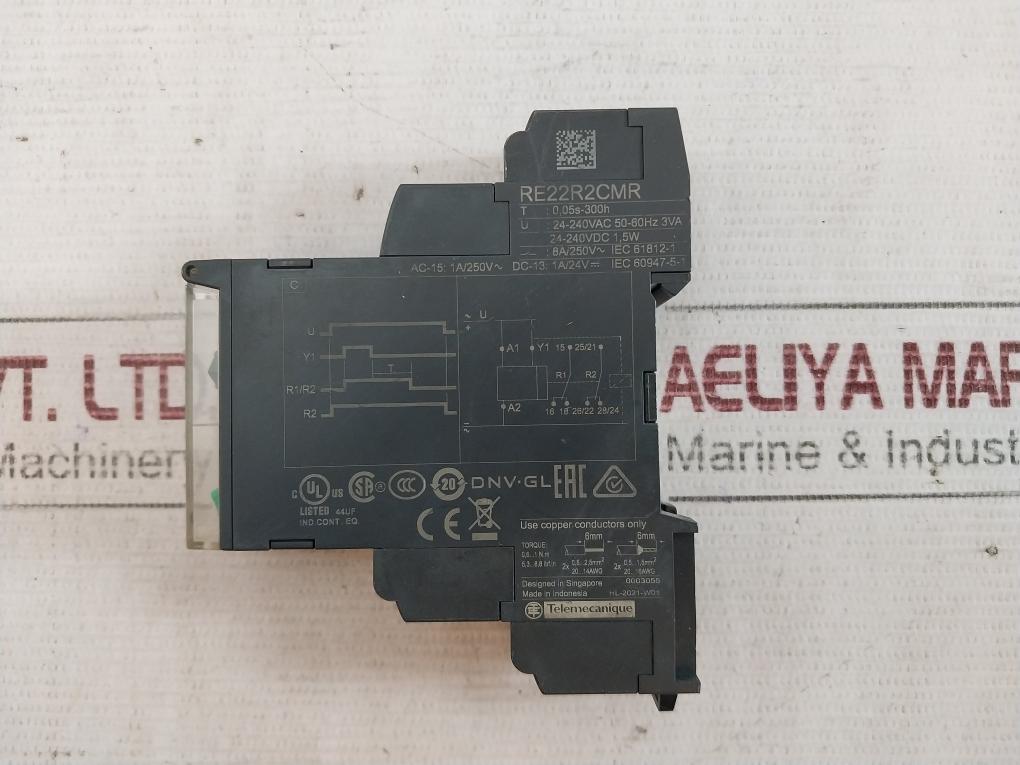 Schneider Electric Re22R2Cmr Time Delay Relay Hl-2021-w01 0003055 24-240Vdc 1,5W