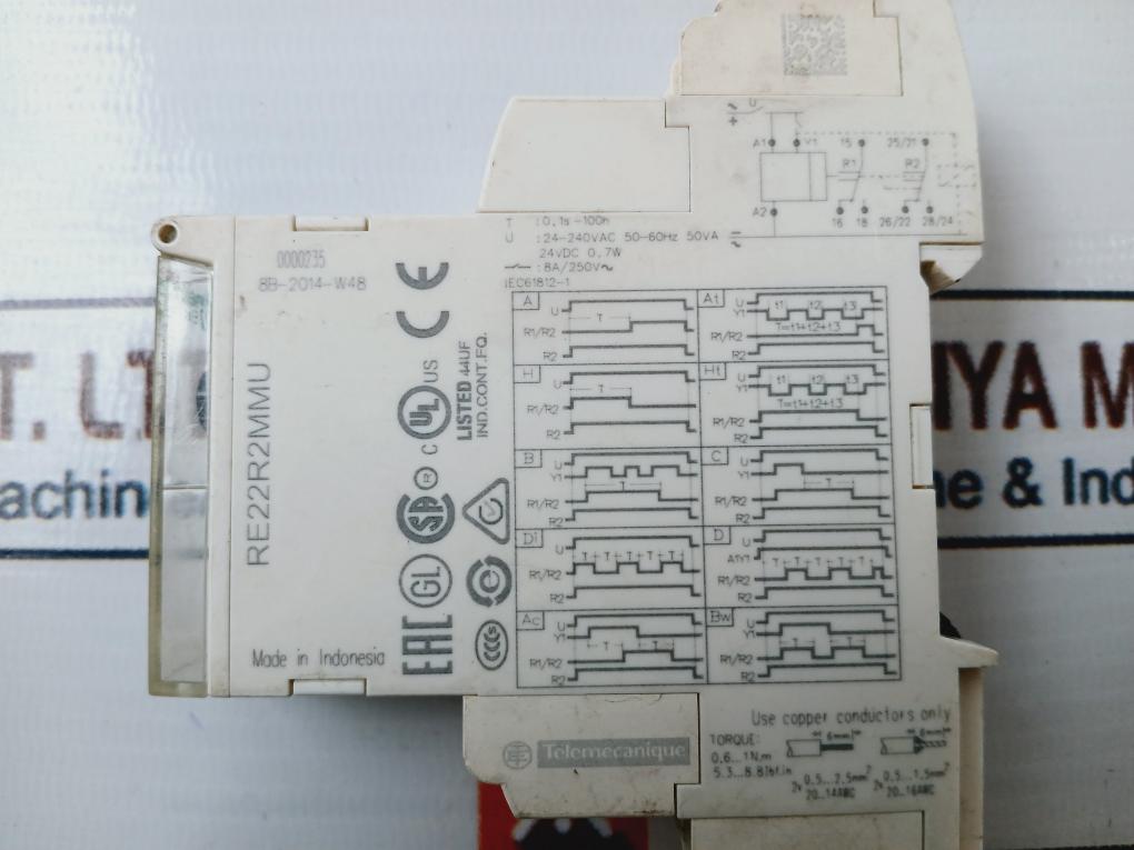 Schneider Electric Re22R2Mmu Multifunction Timer Relay