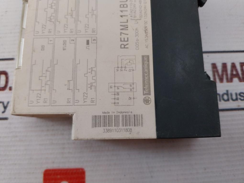 Schneider Electric Re7Ml11Bu Time Delay Relay 3A 110-240V~ 50/60Hz