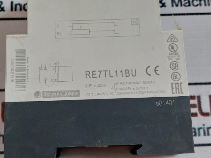 Schneider Electric Re7Tl11Bu Time Delay Relay 0.05S-300H