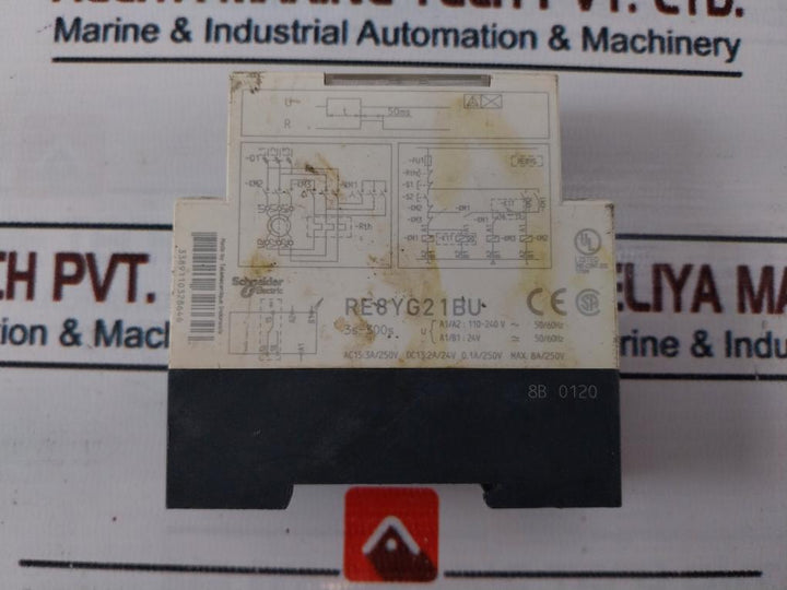 Schneider Electric RE8YG21BU Time Relay 3S-300S