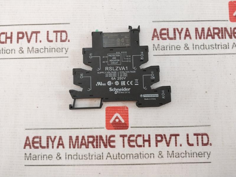 Schneider Electric Rslzva1 Relay Socket 12Vac/Dc 6A 250V 6A/250V 24V