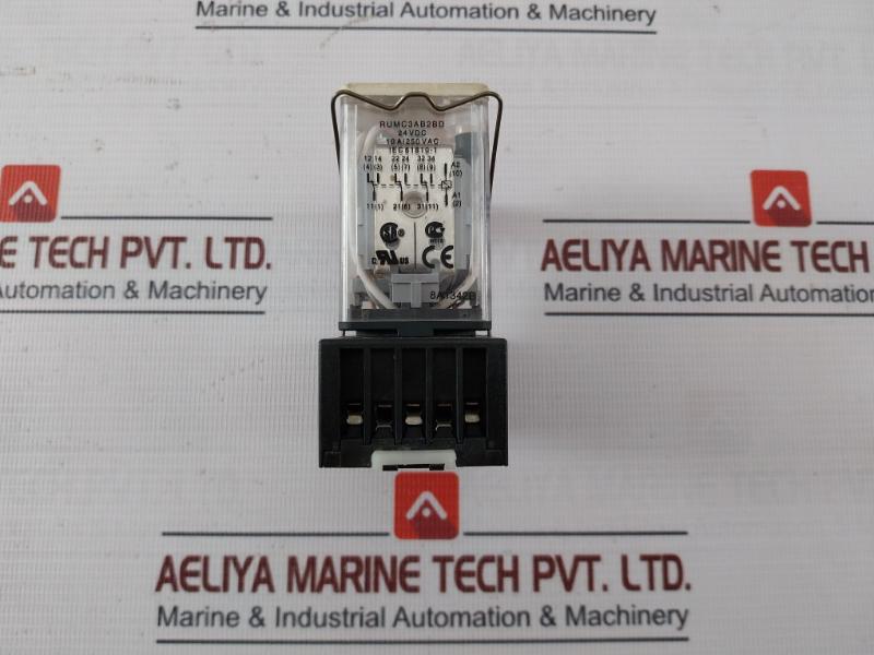 Schneider Electric Rumc3Ab2Bd Universal Plug-in Relay With Base 24Vdc 8A1342B