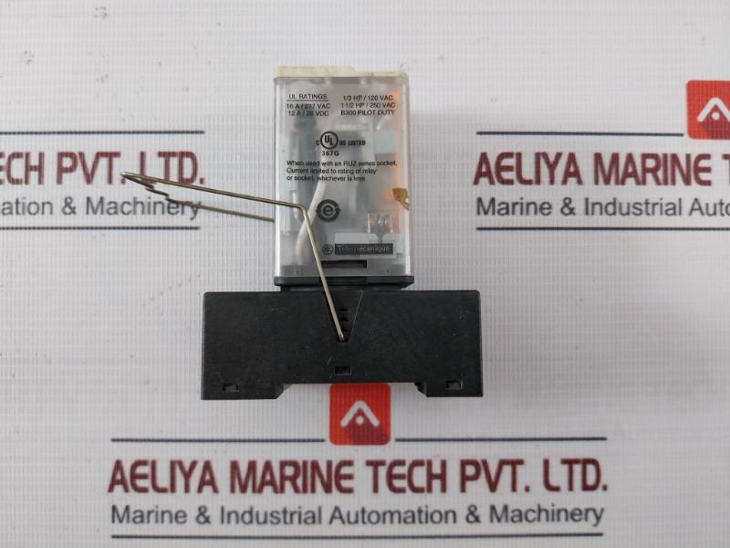 Schneider Electric Rumc3Ab2Bd Universal Plug-in Relay With Base 24Vdc 8A1342B