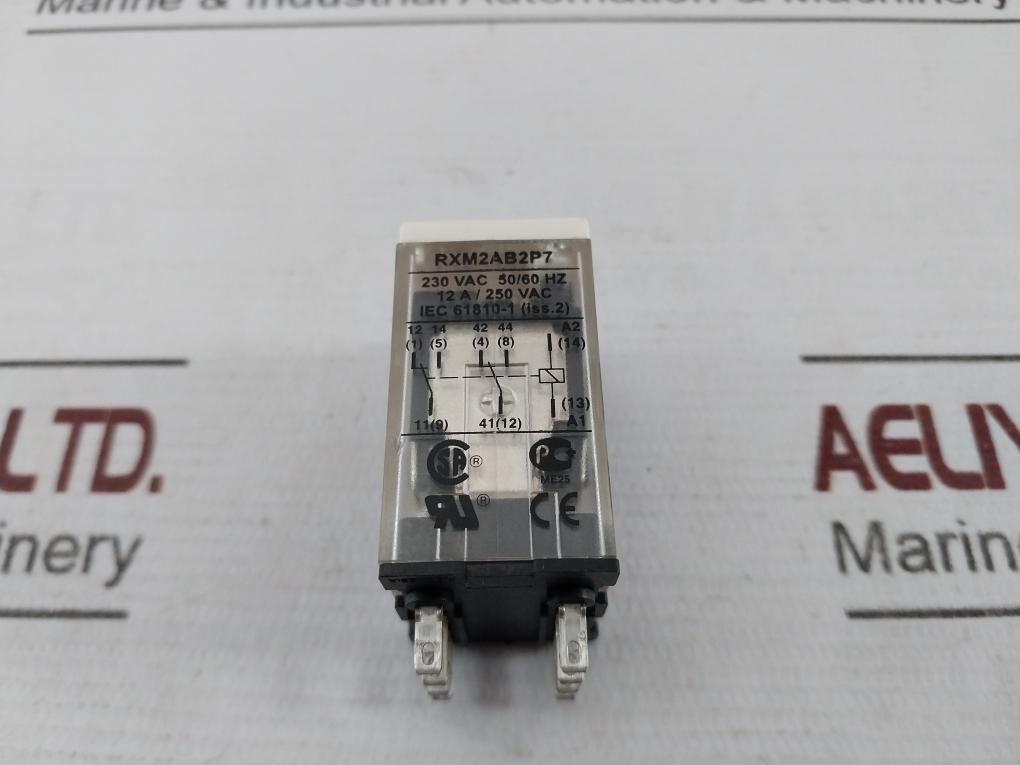 Schneider Electric Rxm2Ab2P7 Miniature Plug In Relay 230Vac 12A/250 Vac 28Vdc
