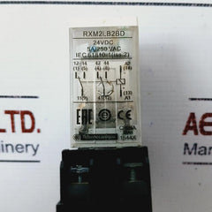 Schneider Electric Rxm2Lb2Bd Miniature Plug-in Relay With Plug-in Socket 5A/250V