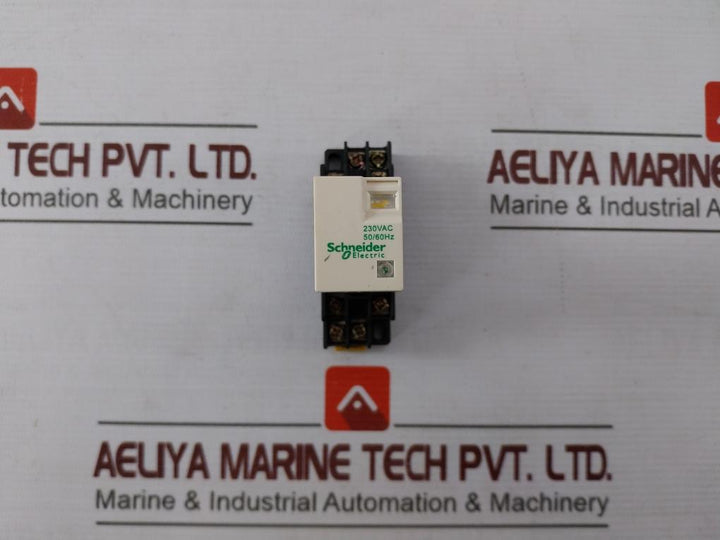 Schneider Electric Rxm2Lb2P7 Ac Coil Cube Relay With Base Socket 230Vac 50/60Hz