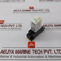 Schneider Electric Rxm2Lb2P7 Ac Coil Cube Relay With Base Socket 50/60 Hz