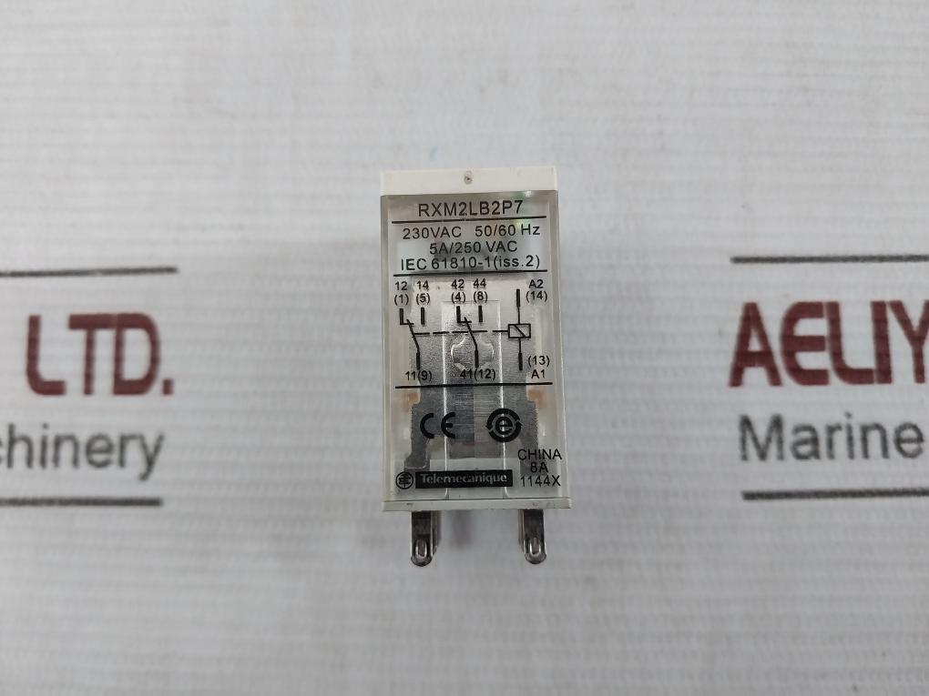 Schneider Electric Rxm2Lb2P7 Miniature Plug In Relay 230Vac 5A/250 Vac