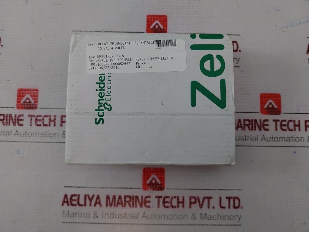 Schneider Electric Rxm4Ab1F7 Relay 120 Vac 50/60 Hz, 6 A/250 Vac
