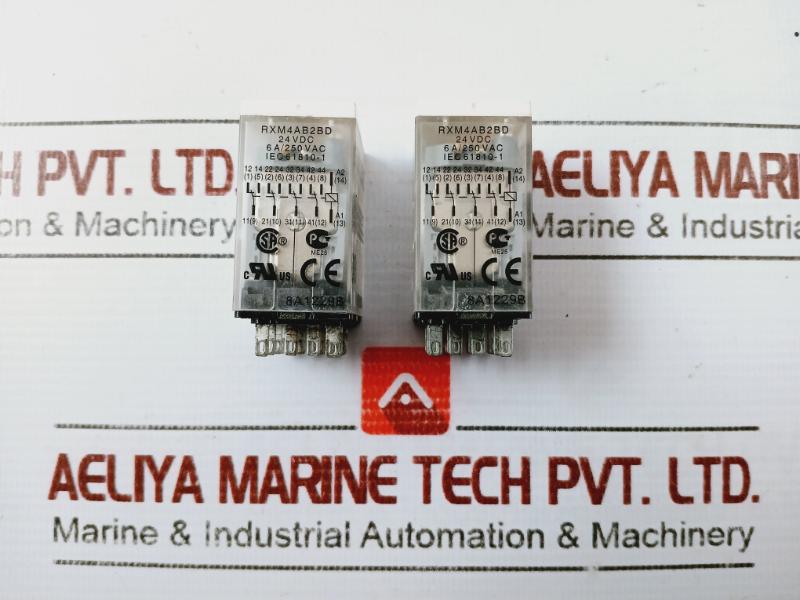 Schneider Electric Rxm4Ab2Bd General Purpose Relay 24 Vdc 6A/250Vac Iec 61810-1