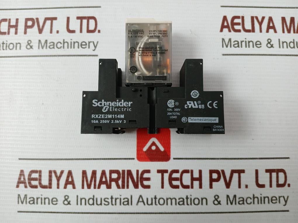 Schneider Electric Rxm4Ab2Jd General Purpose Relay With Relay Socket 12 Vdc