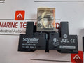 Schneider Electric Rxm4ab1p7 Miniature Plug-in Relay On Rxze2m114m Socket