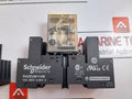 Schneider Electric Rxm4ab1p7 Miniature Plug-in Relay On Rxze2m114m Socket
